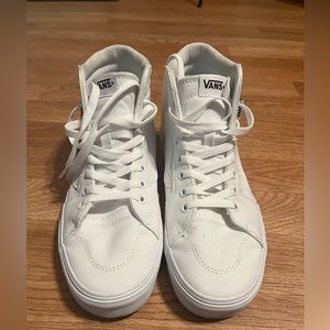 All white, Vans, women size 9